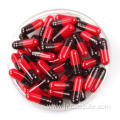 Empty capsule size 00 red and black color